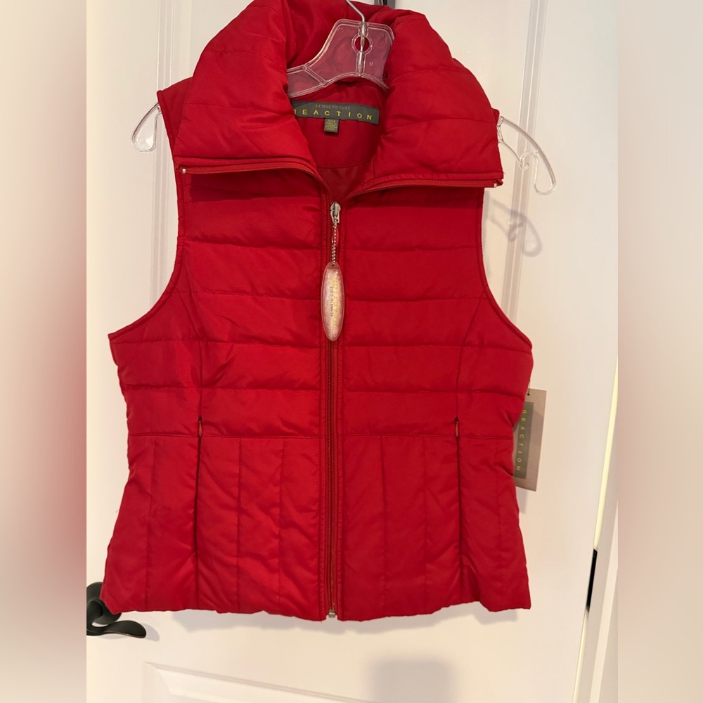 Kenneth Cole Reaction Down Red Puffer Vest